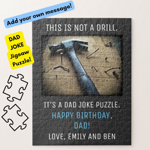 Lustiger Vater-Geburtstag "Kein Scherz" Papa-Witz Puzzle