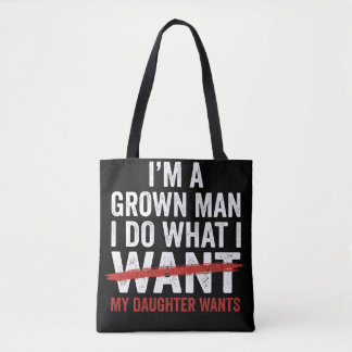 Lustiger Vater Ich Bin Ein Erwachsener Mann Ich Tu Tasche