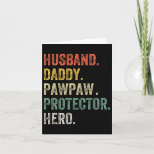 Lustiger Vater Papa Beschützer Held Lustiger Vater Karte