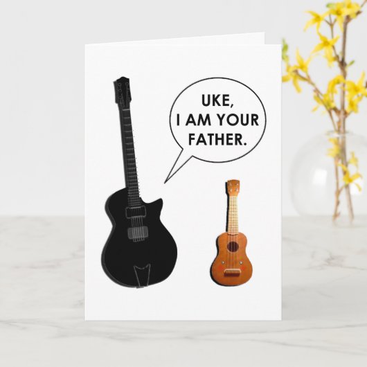 lustiger Vater-Tag Karte (Gelbe Blume)