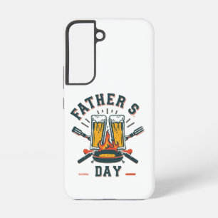 Lustiger Vatertag-Bier- und BBQ-Handyhülle Samsung Galaxy Hülle