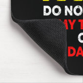 Lustiger Vatertag Daddy-Geschenkbekleidung Warnung Mousepad (Ecke)