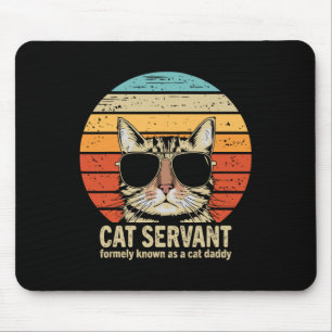 Lustiger Vatertag für Katzenpapa  Mousepad