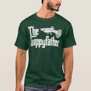 Lustiger Vatertag Guppy-Vater Fisch Aquarium Haust T-Shirt