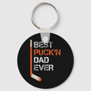 Lustiger Vatertag Hockey-Vater Bester Puck'n Vater Schlüsselanhänger