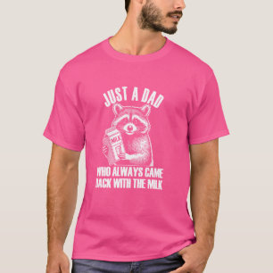 Lustiger Vatertag-Waschbär, Lustige Milch, Entfess T-Shirt