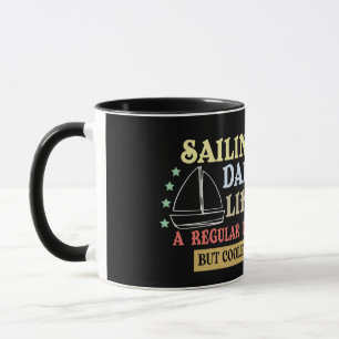 lustiger Vaterzitat,Segel-Vater wie ein normaler V Tasse