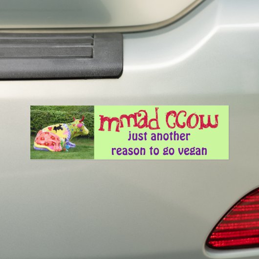 lustiger veganer Autoaufkleber (Auf Auto)
