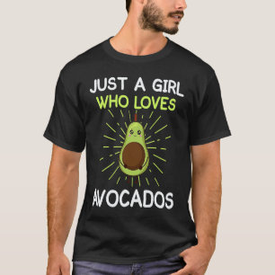 lustiger veganer Avocado-Liebhaber nur ein Mädchen T-Shirt
