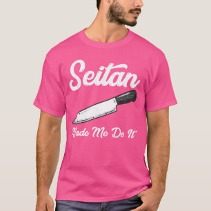 Lustiger veganer Halloween-Horror-Wortspiel-Messer T-Shirt