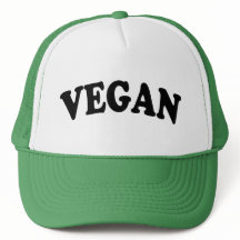 Lustiger veganer Hut