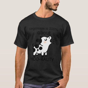 Lustiger Veganismus Vegan Kuh T-Shirt