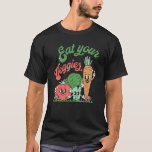 Lustiger Vegetarier Männer Frauen Cooler Veganer T-Shirt