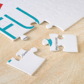 Lustiger vegetarischer Tofu Puzzle (Seite)