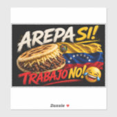 Lustiger venezolanischer Essen-Aufkleber Aufkleber (Blatt)