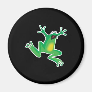 lustiger verängstigter Frosch Magnet