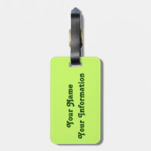 Lustiger verärgerter glücklicher irischer Kobold Gepäckanhänger (Rückseite vertikal)