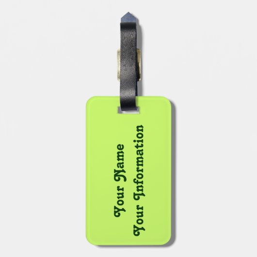 Lustiger verärgerter glücklicher irischer Kobold Gepäckanhänger (Rückseite vertikal)