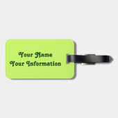 Lustiger verärgerter glücklicher irischer Kobold Gepäckanhänger (Rückseite horizontal)