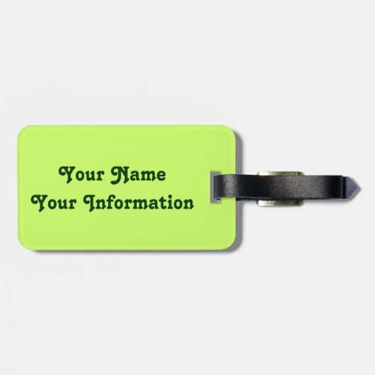 Lustiger verärgerter glücklicher irischer Kobold Gepäckanhänger (Rückseite horizontal)