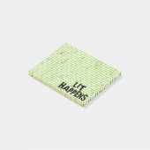 Lustiger Verfasser-Leser-Lit geschieht Post-it Klebezettel (angewinkelt)