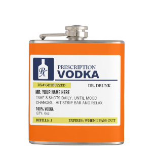 Lustiger Verordnungs-Wodka Flachmann