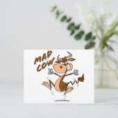 lustiger verrückter Karikaturencharakter Postkarte (Stehend Vorderseite)