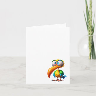 Lustiger verrückter Vogel #5, Dankeskarten Dankeskarte