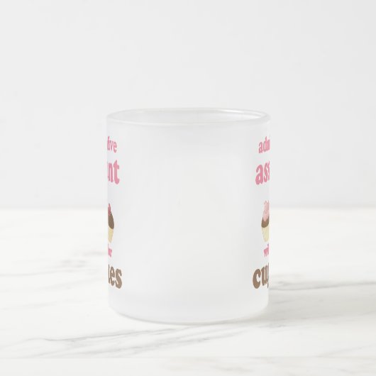 Lustiger Verwaltungsmitarbeiter Mattglastasse (Mittel)