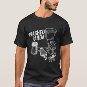 Lustiger verwüsteter Panda betrunkener Waschbär Me T-Shirt