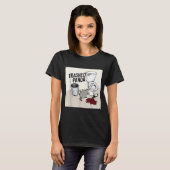 Lustiger verwüsteter Panda Waschbär wird betrunken T-Shirt (Vorne ganz)