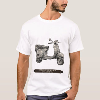 Lustiger Vespa-Roller "Kleiner Motor große Illusio T-Shirt