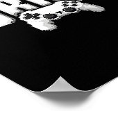 Lustiger Videospieler Bruh-Spielcontroller für Kin Poster (Ecke)