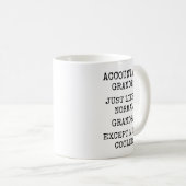 Lustiger viel cooler Buchhalter Opa Kaffeetasse (VorderseiteRechts)