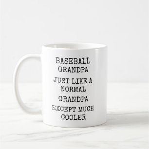 Lustiger Viel Kühlerer Baseball-Opa Kaffeetasse