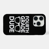 Lustiger Viertklässler Grundschüler iPhone Hülle (Rückseite (Horizontal))