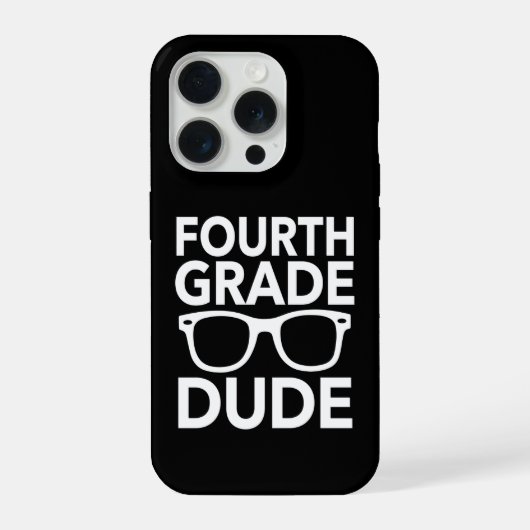 Lustiger Viertklässler Grundschüler iPhone Hülle (Rückseite)