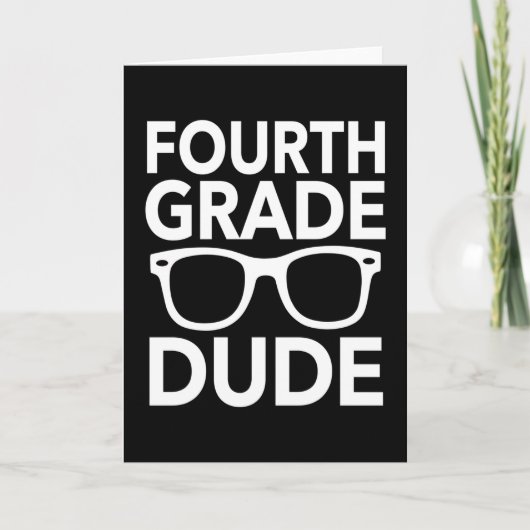 Lustiger Viertklässler Grundschulschüler Karte (Vorderseite)