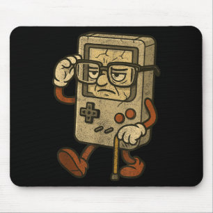Lustiger Vintage Alter Gamer Retro Videospiel Alte Mousepad
