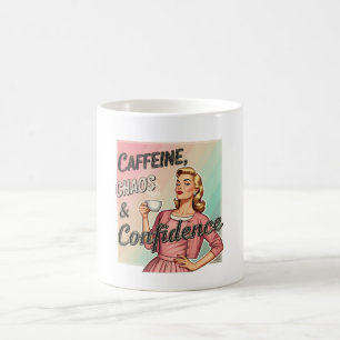 Lustiger Vintage-Becher für Frauen - Retro-Kaffee- Kaffeetasse