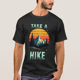 Lustiger Vintage-Bergwandern-Nehmen Sie einen Ruck T-Shirt