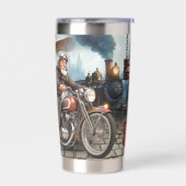 Lustiger Vintage-Bester-Opa-aller-Zeiten Thermobecher (Links)