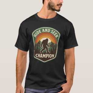 Lustiger Vintage-Bigfoot-Hide-and-Seek-Meister T-Shirt