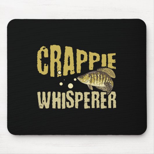Lustiger Vintage Crappie-Whisperer-Angler Mousepad (Vorne)