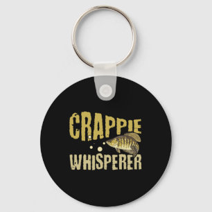 Lustiger Vintage Crappie-Whisperer-Angler Schlüsselanhänger