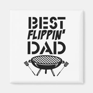 Lustiger Vintage Grill Daddy - Grillen und Nachfül Magnet