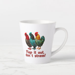 Lustiger Vintage-Huhn Retro-Bauernhof-Geflügel-Lan Milchtasse