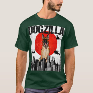 Lustiger Vintage-Japanischer Dogzilla Belgischer M T-Shirt