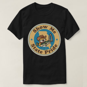 Lustiger Vintage-Missouri-Wels-Cowboyhut Retro T-Shirt