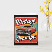 Lustiger Vintage-Opa Karte (Gelbe Blume)